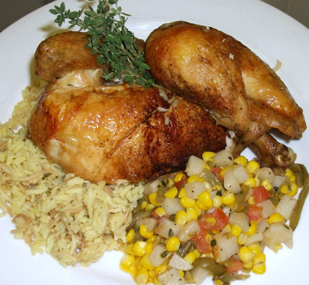 Feature dish - Roasted Half Chicken